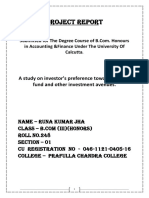 Project Report: in Accounting &finance Under The University of Calcutta