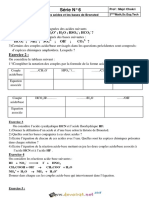 Série D'exercices - Chimie - Les Acides Et Les Bases de Bronsted - 3ème Sciences Exp (2018-2019) MR Mejri Chokri PDF