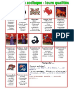Les Adjectifs Du Caractere Les Qualites Et Le Zodi