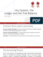 Double Entry System, The Ledger and The Trial Balance