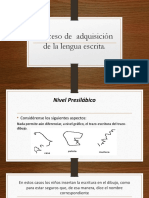 Proceso de Adquisición de La Lengua Escrita