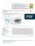 Organic and Perovskite Solar Cells Working Principles, Materials and Interfaces - Marinova - 2016