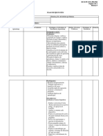 Plan de Ejecución en Blanco Secretariado