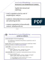 Lexical Morphology 1