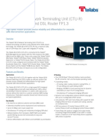 Tellabs 8110 Network Terminating Unit (CTU-R) Managed Broadband DSL Router FP1.3