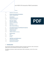 AMR WB Speech and HSPA PS Interactive RAB Combination