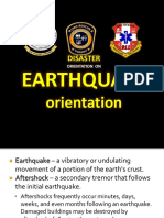 Earthquake Drill Orientation Only