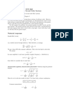 Natural Response: ECE 3620 Lecture 2 - Second Order Systems