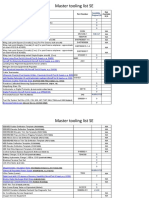 Tooling List