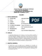 Analisis Estructural