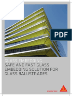 Glass Embedding: Safe and Fast Glass Embedding Solution For Glass Balustrades