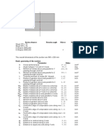 Section Element Rotation Angle Mirror Material E (Kip/inch 2)