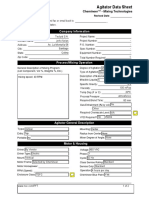 Agitator Data Sheet Form PDF