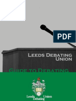 Leeds Debating Union Guide Booklet