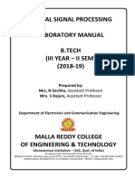 DSP Lab Manual PDF