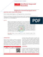 Management of Bilateral Recurrent Laryngeal Nerve PDF