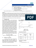 .Analytical and Experimental Analysis of Cantilever Beam Under Forced Vibration PDF