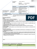 3 Sesion de Aprendizaje de Matemática Segundo 2019