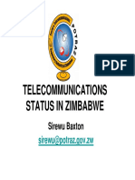 Status of Telecommunications Sector in Zimbabwe - Current - POTRAZ