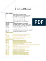 Corel Draw 12 Keyboard Shortcuts