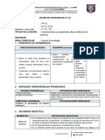 Sesión de Aprendizaje de Ciencia Tecnología 3°