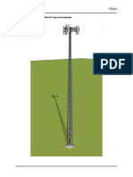 Telecommunication Tower Reinforced Concrete Foundation ACI318 14