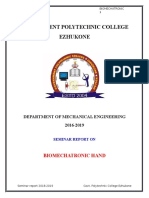 Government Polytechnic College Ezhukone: Biomechatronic Hand