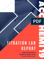 Titration Lab Report