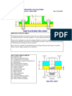 M271 Bolted Connections Excel Calculations Bolt Tension: © Copy Write John Andrew P.E. 4 March 2008 Rev. 11 Feb 2012