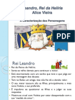 Leandro Rei Da Heliria - Caracterização Das Personagens