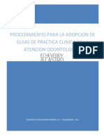 Procedimiento para La Adopcion de Guias de Practica Clinica