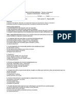 CONTROL DE LECTURA GRACIA Y EL FORASTERO 1° Medio