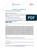 Effects of Anesthesia On Effective Connectivity in The Brain