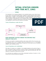 Residential Status Under Income-Tax Act, 1961