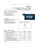 Buz71A: N - Channel 50V - 0.1 - 13A To-220 Stripfet Power Mosfet