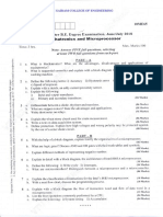 Mechatronics Microprocessor - Jun July - 2018-10ME65 PDF