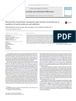 Extraversion, Neuroticism, Attachment Style and Fear of Missing Out As Predictors of Social Media Use and Addiction