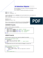 Range & Selection Objects