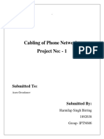 Cabling of Phone Networks Project No: - 1: Submitted To