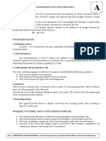 Principle: Visible and Ultraviolet (Uv) Spectros