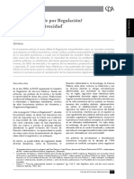 ¿Qué Se Entiende Por Regulación Enfoques y Equivocidad. Carlos Alza Barco. P 12