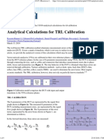 Analytical Calculations For TRL Calibration - 2019-03-07 - Microwave Journal