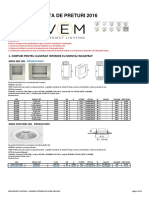 Lista Preturi v.E.M. Proiect Lighting - Iluminat Interior Cu LED - 2016