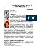 Jose Gil Rivero - La Educación Como Espacio de Resistencia y Transformación Social