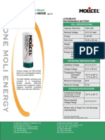 MODEL: IMR-18650E: Product Data Sheet