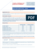 Schedule of Fees 2014 - 2015: To Inspire, Challenge and Nurture For Excellence