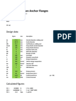 Design Calculation Anchor Flange ASME VIII Div 1