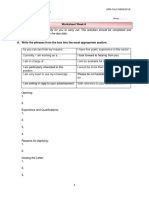 Cel 2106 SCL Worksheet Week 6