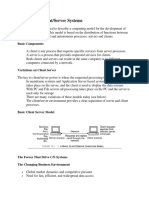 Chapter 12: Client/Server Systems: Basic Components