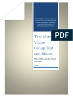 Transformer Vector Group Test Conditions: Ynd1, Ynd11, Dyn11, Ynyn0 and More